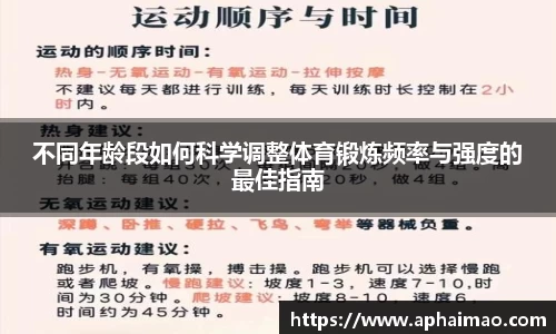 不同年龄段如何科学调整体育锻炼频率与强度的最佳指南